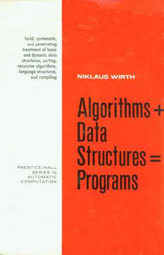 Algorithms + Data Structures = Programs (book cover)