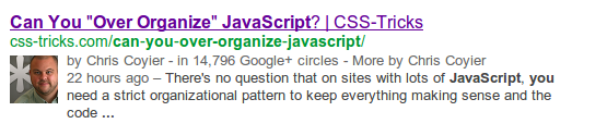 Search result snippet for article