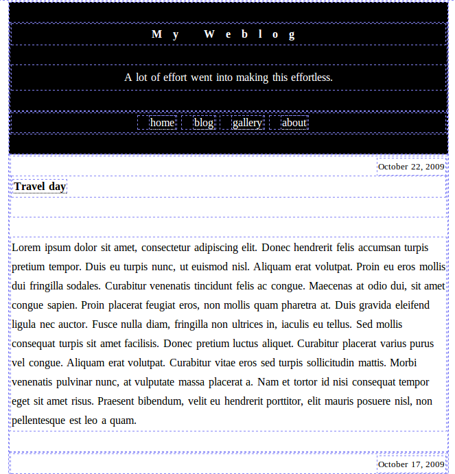 Blog example (marked up)